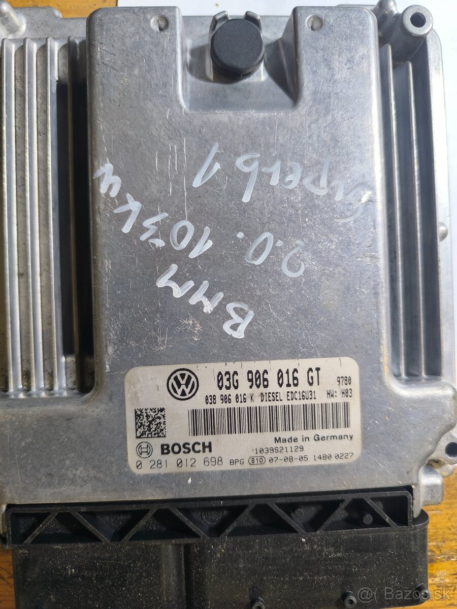 Riadiaca jednotka VW,škoda, 2.0tdi EDC16U31