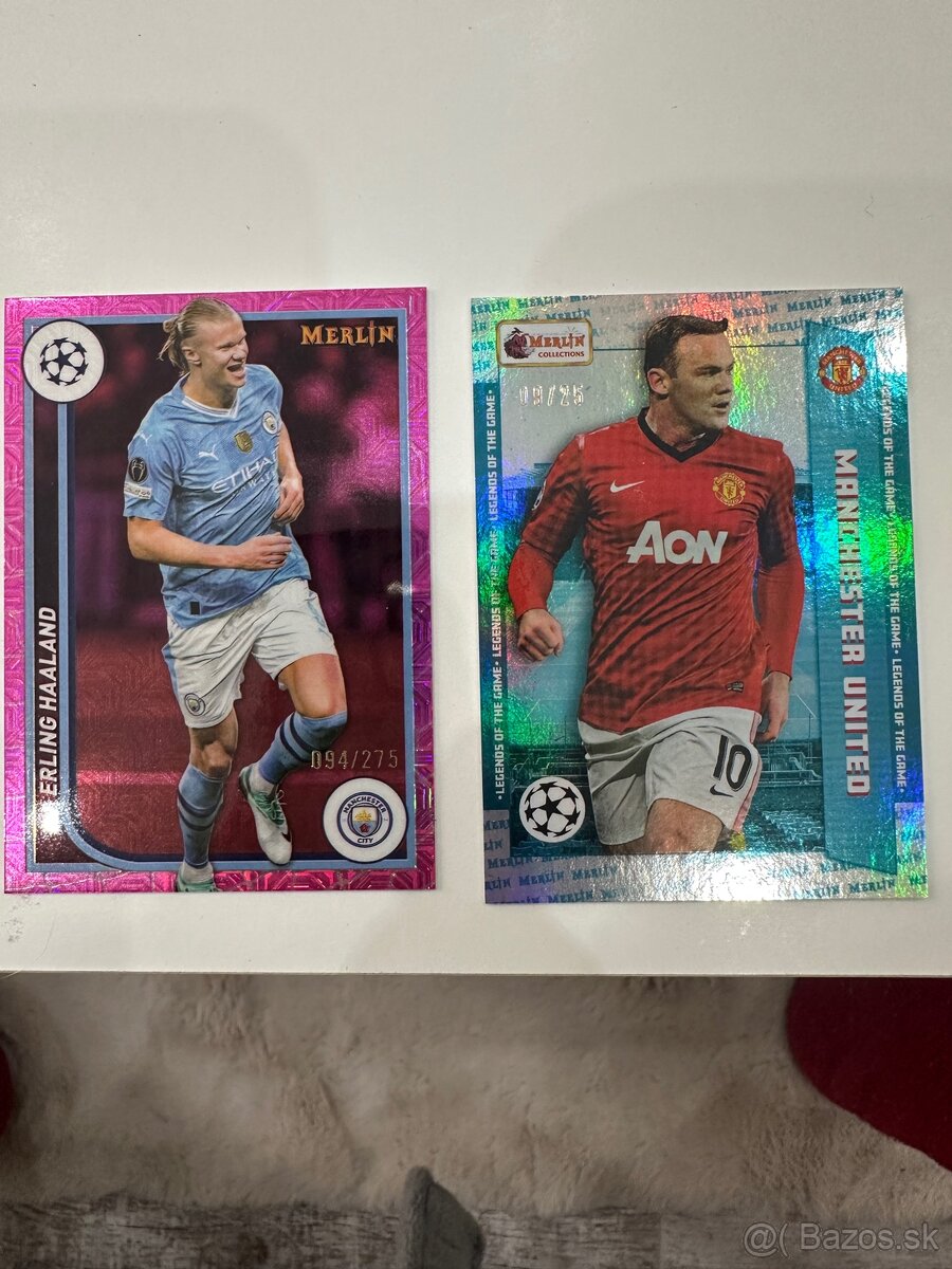 FUTBALOVÉ KARTY ZBERATEĽSKÉ MERLIN KARTIČKY