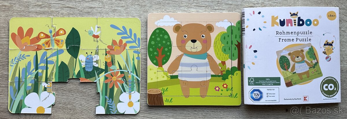 Drevené puzzle Kuniboo macko za 2eur