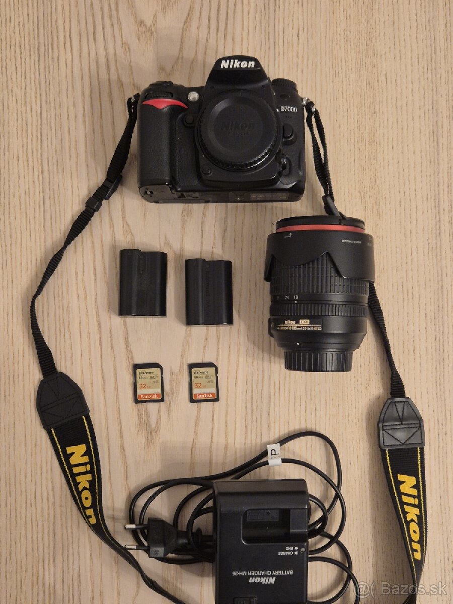 Nikon D7000, Nikkor Objektív 18-105mm + príslušenstvo