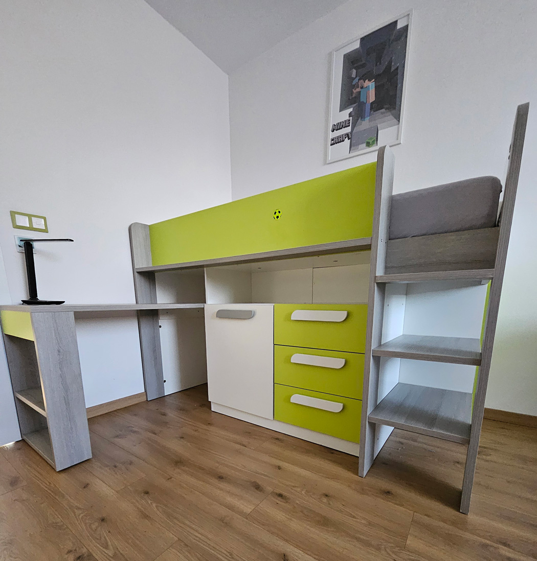 detská poschodová posteľ