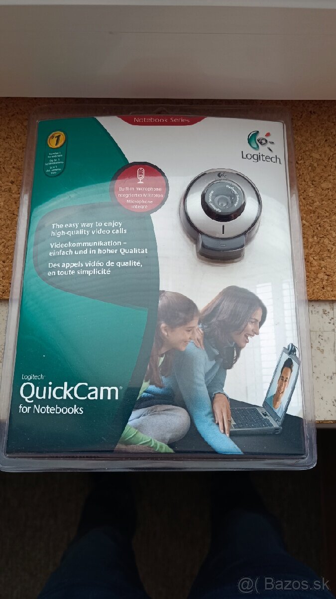 Logitech QuickCam pre notebook, originál zabalená, nová