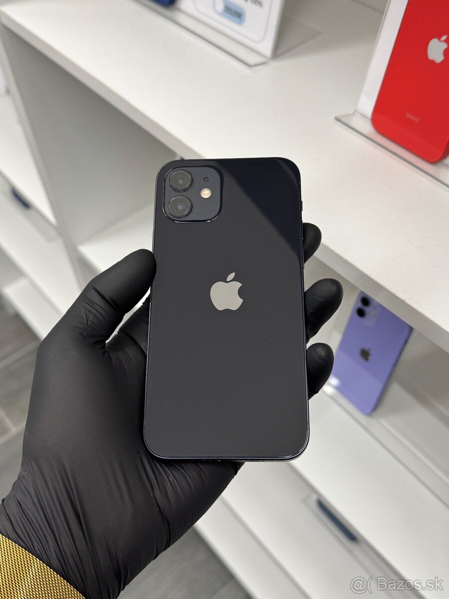 ZÁRUKA 2 ROKY / Apple iPhone 12 64GB Black, 100% ZDRAVIE