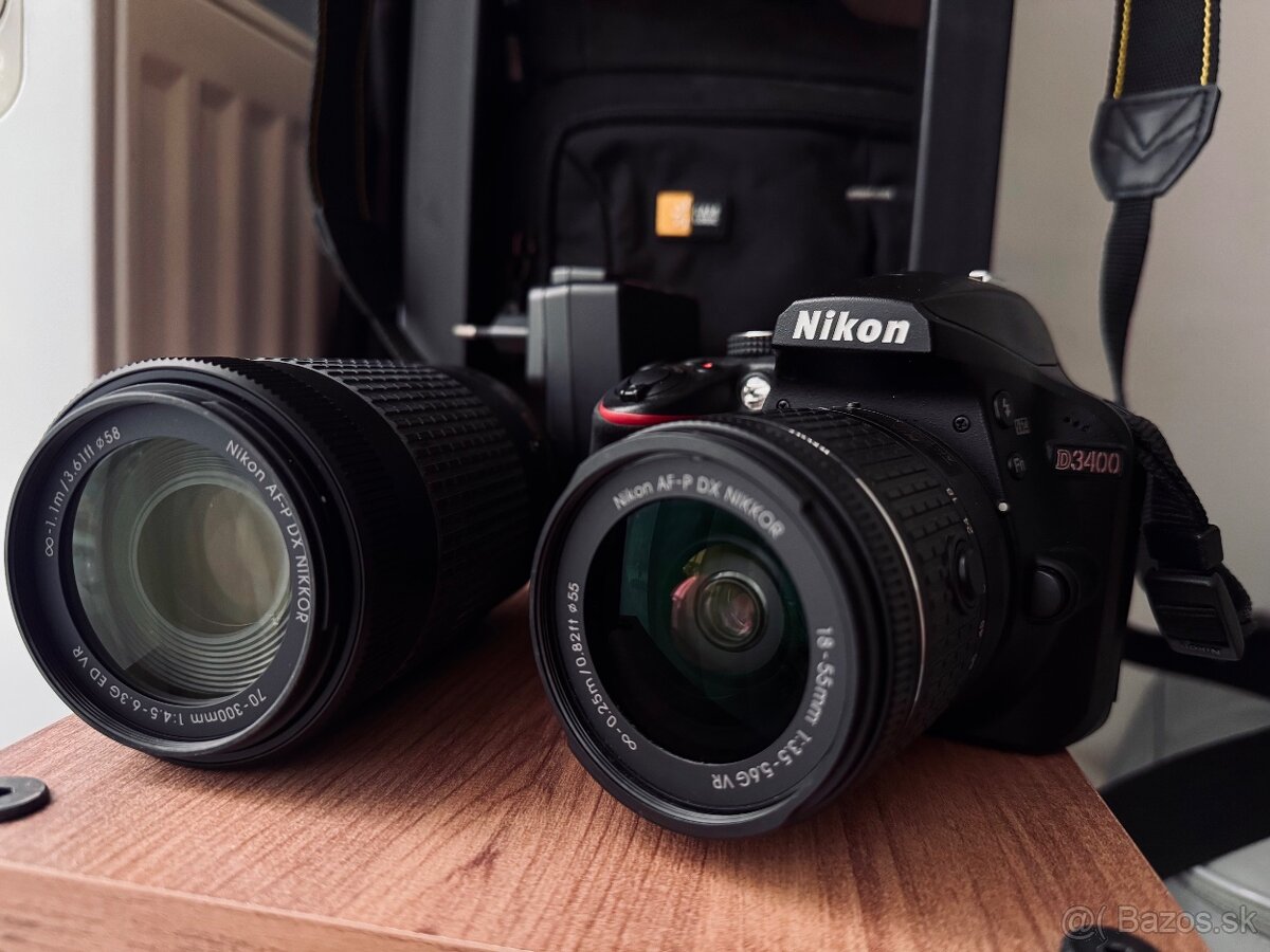 Nikon D3400 set - ako nový