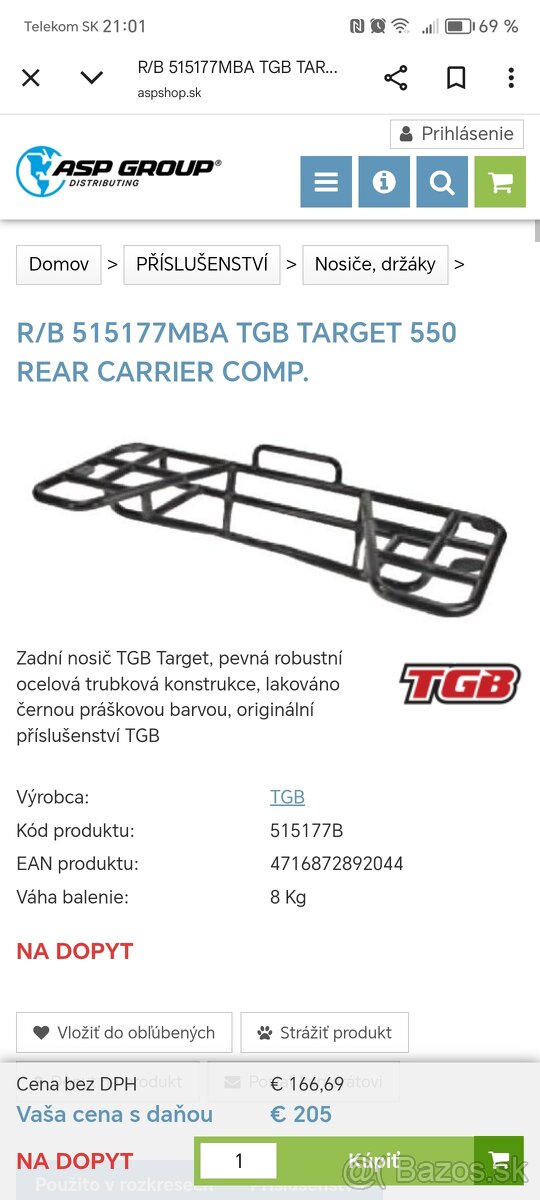 Tgb target 550-600