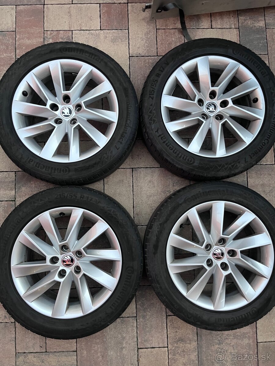 Original hliníkové disky Škoda R17,5x112