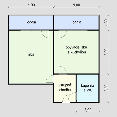 DOPYT Dvojgarsónka, 1-izbovy byt, garsonka