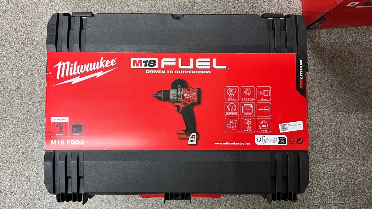 AKU vrtačka Milwaukee M18 FDD3-0X