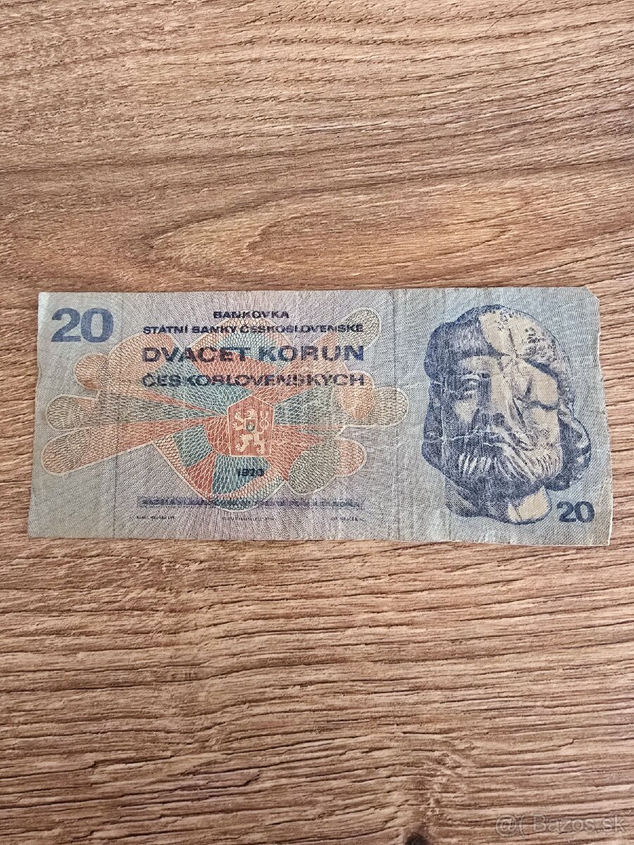 20 korún československých 1970