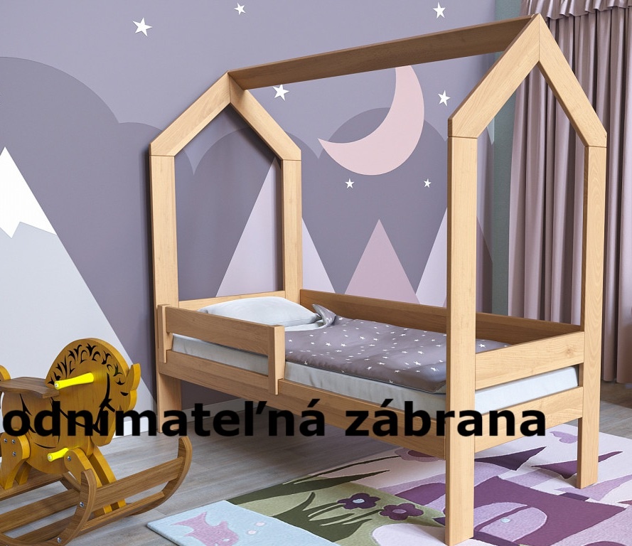 Univerzálna zábrana z bukového dreva-odnímateľná nová