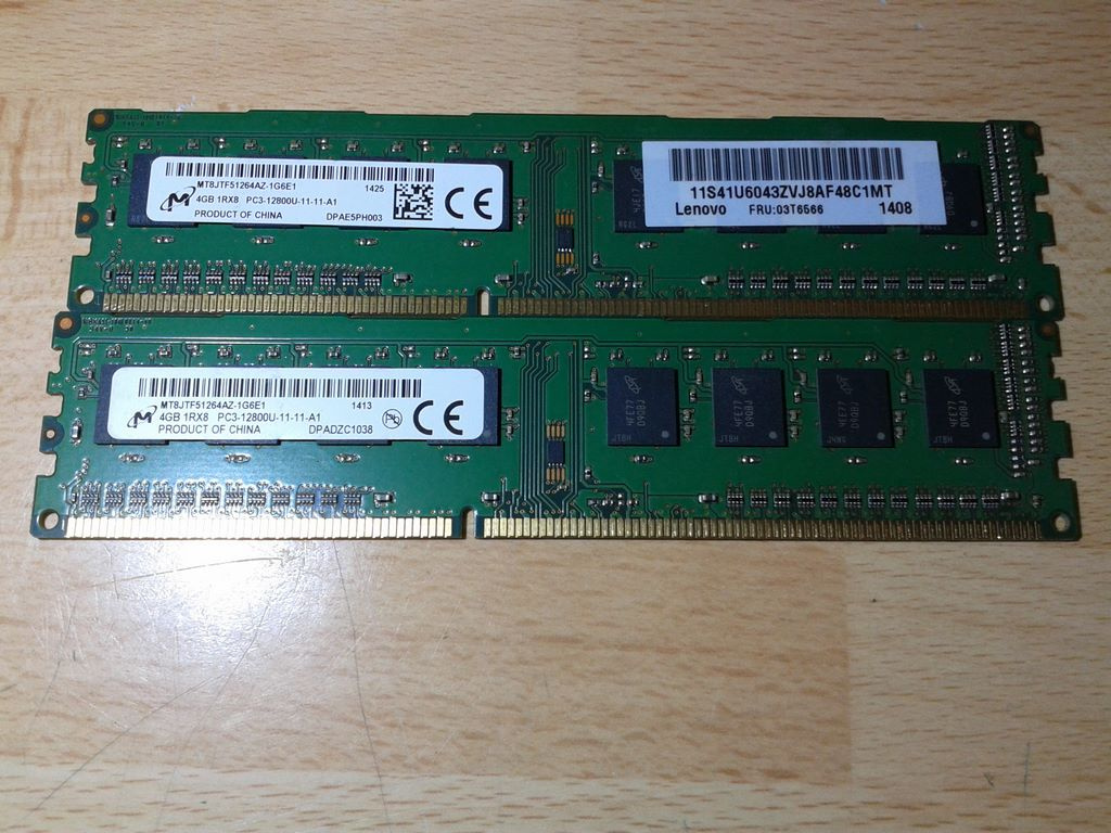 4+4gb ddr3 1600mhz