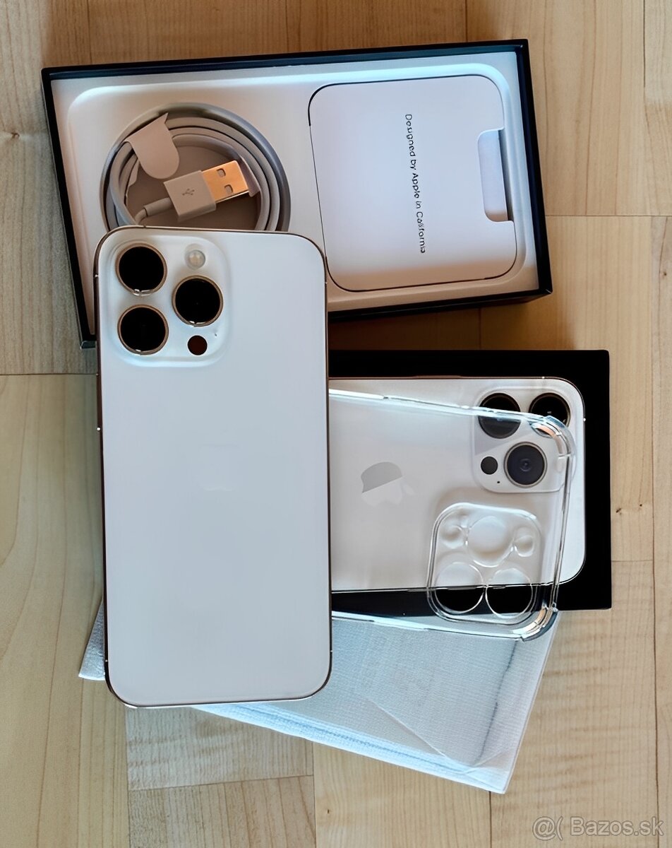 iPhone 13 Pro Max Silver BATERIE 100% TOP