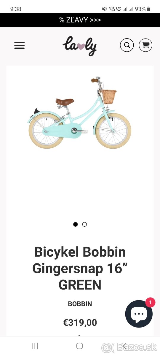 Detsky bicykel bobbin 16