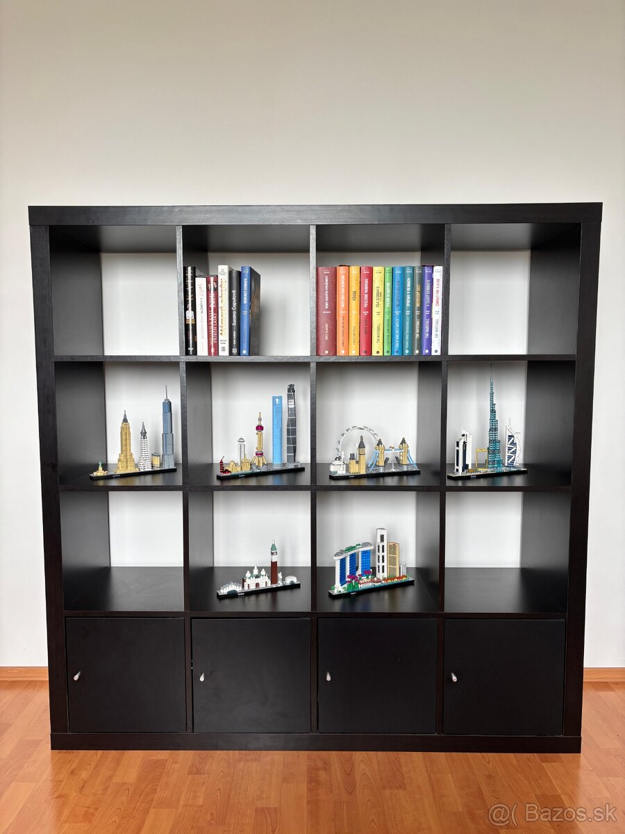 Predám policový diel KALLAX s 4 skrinkami. Ikea