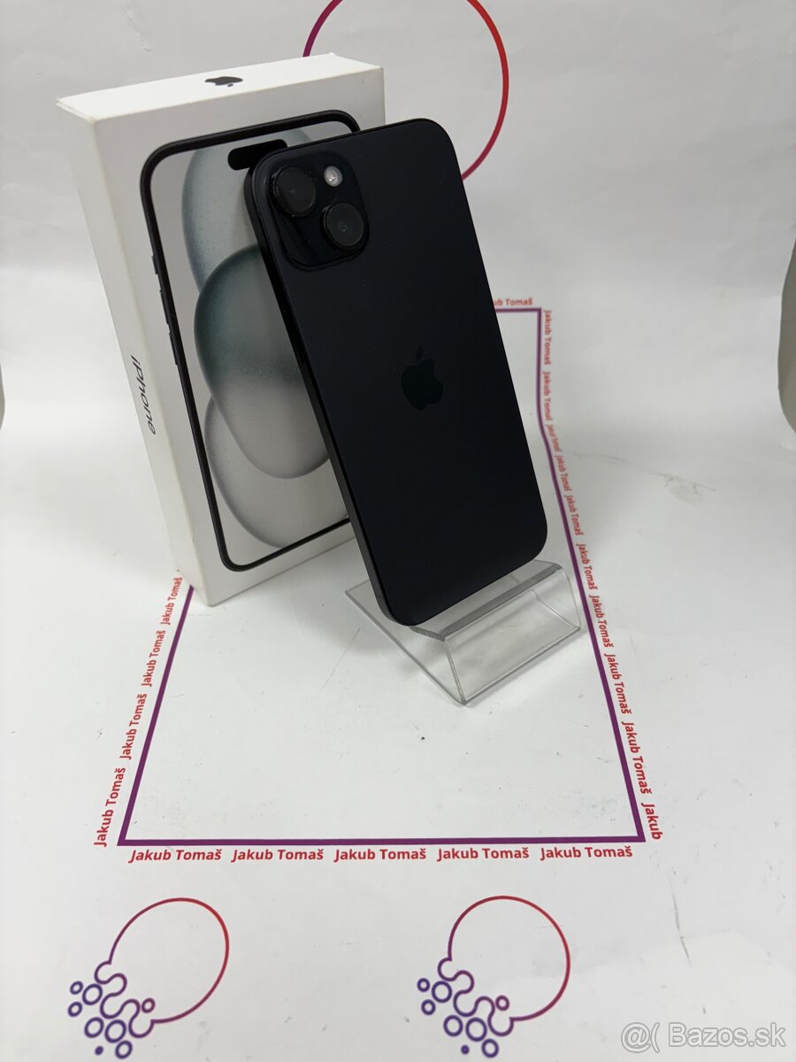 Apple iPhone 15 plus 128GB BLACK -Batéria 100%