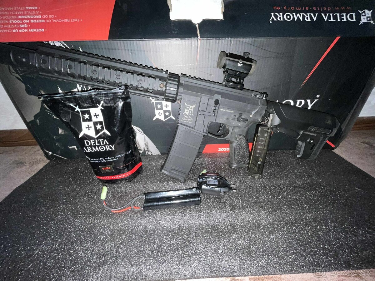 Predám airsoftovú zbraň M4 AR15 SilentOps 9