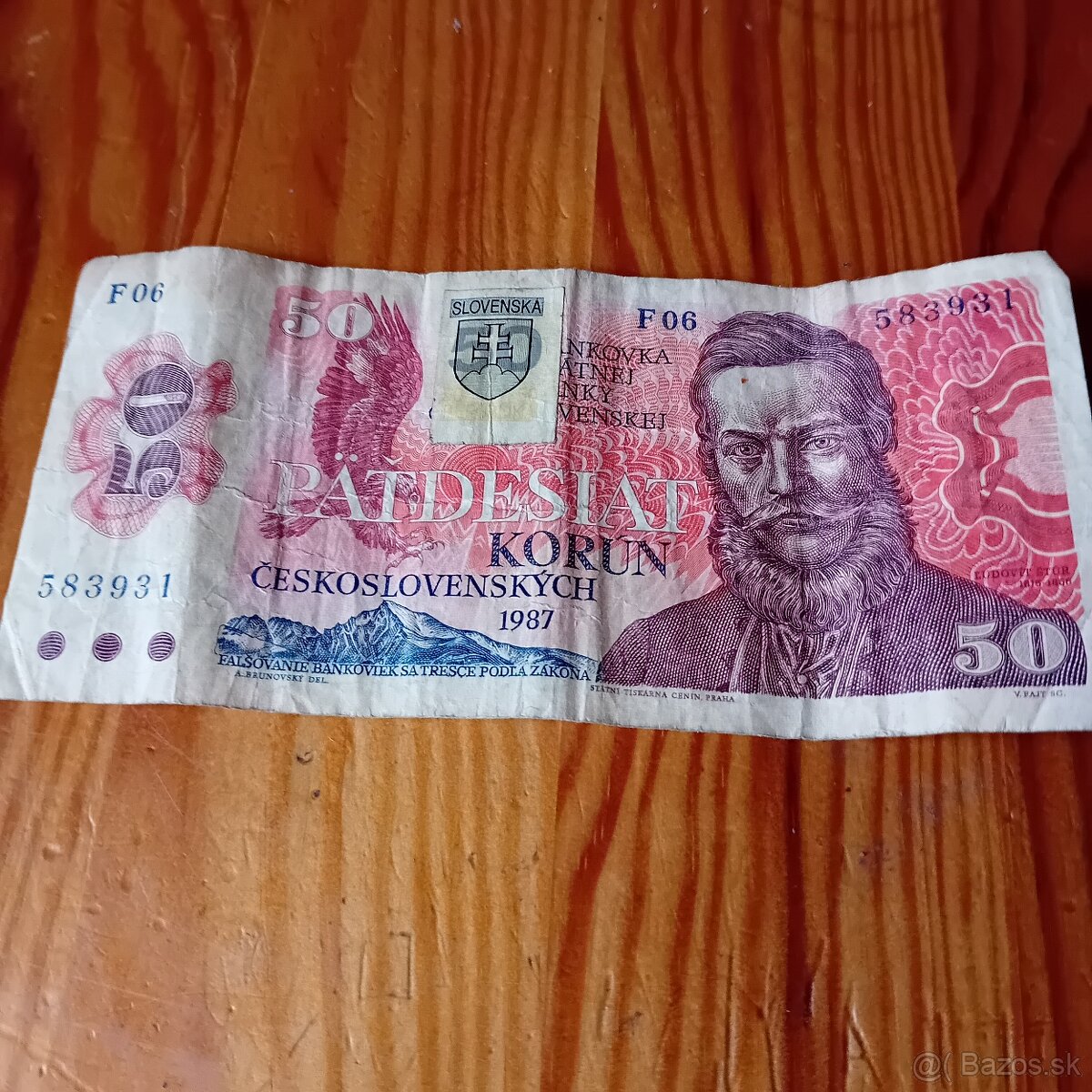 Bankovka 50 Kčs