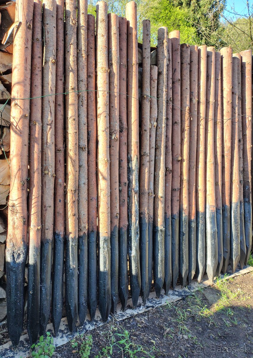 Dreveny plotovy stlpik, kol