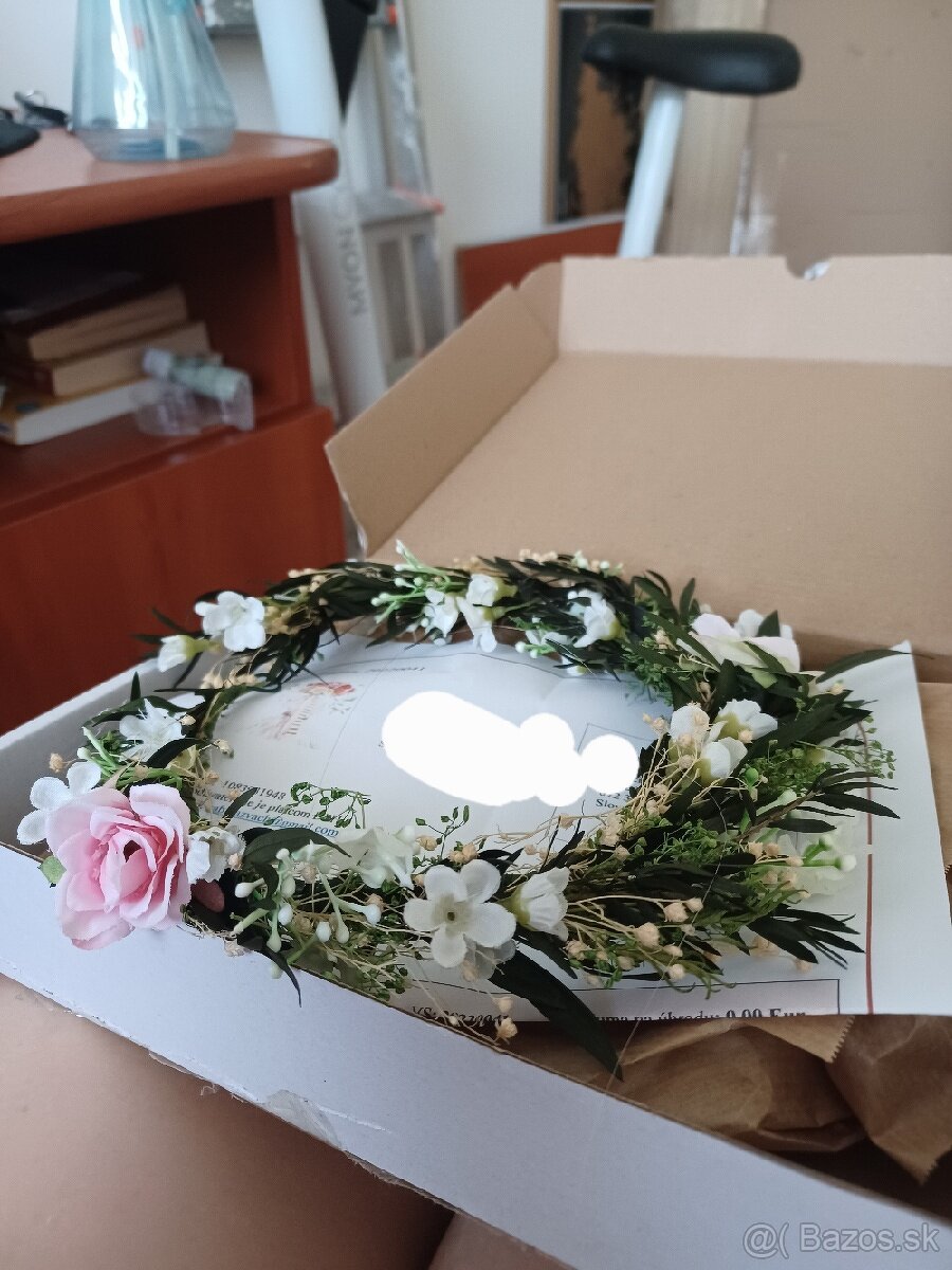 SVADBA: Svadobný kvetinový veniec SaFiore