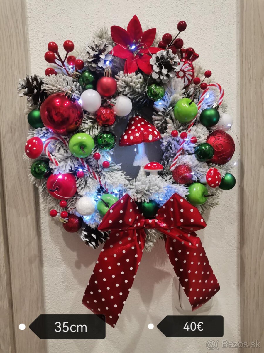 Vence na dvere vianočné