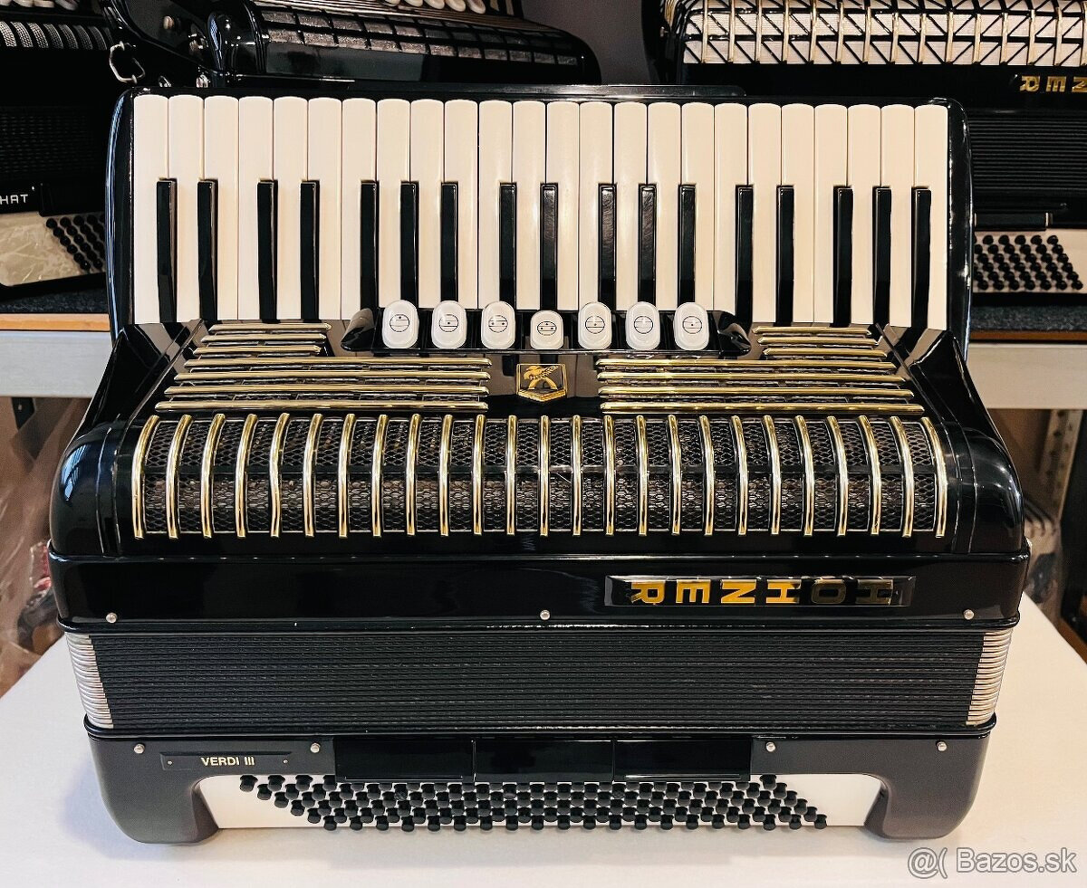 Predám akordeón HOHNER Verdi III 120 basový Používaný- Top s