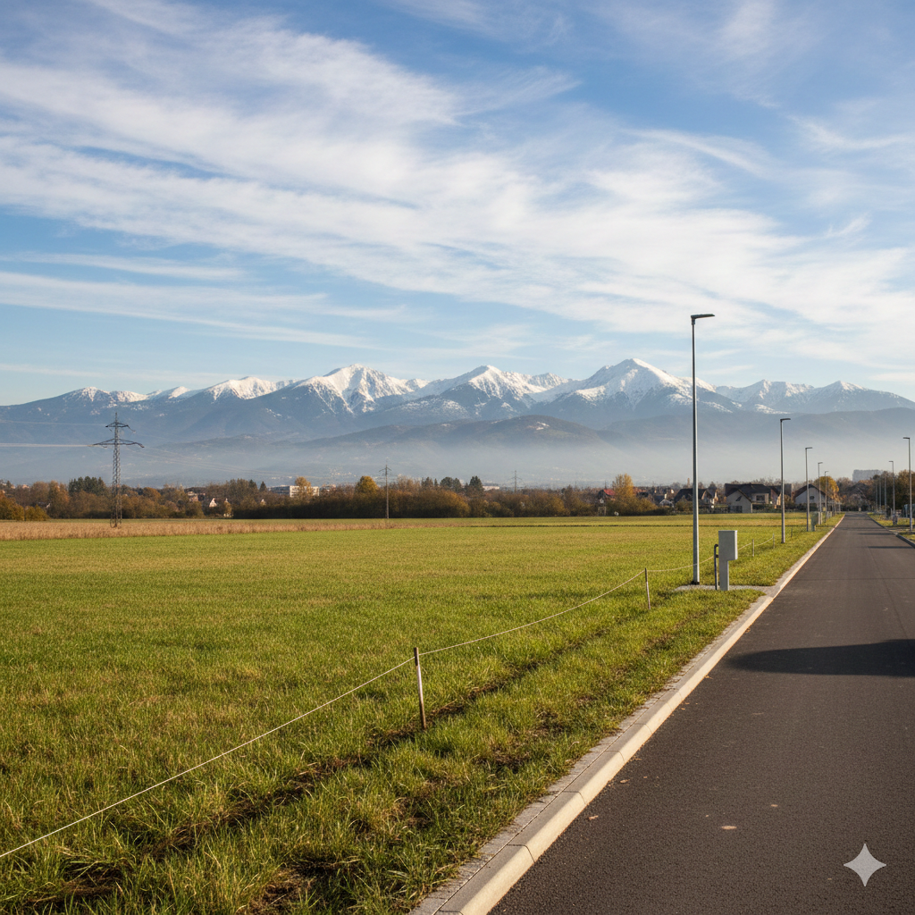 Stavebný pozemok pre rodinný dom.