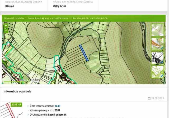 Property for sale · 3658 m² · Žarnovica