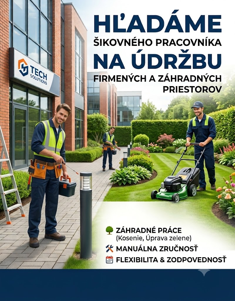 údržbar -záhradnik