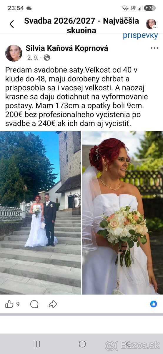Saty elegantne/ svadobne