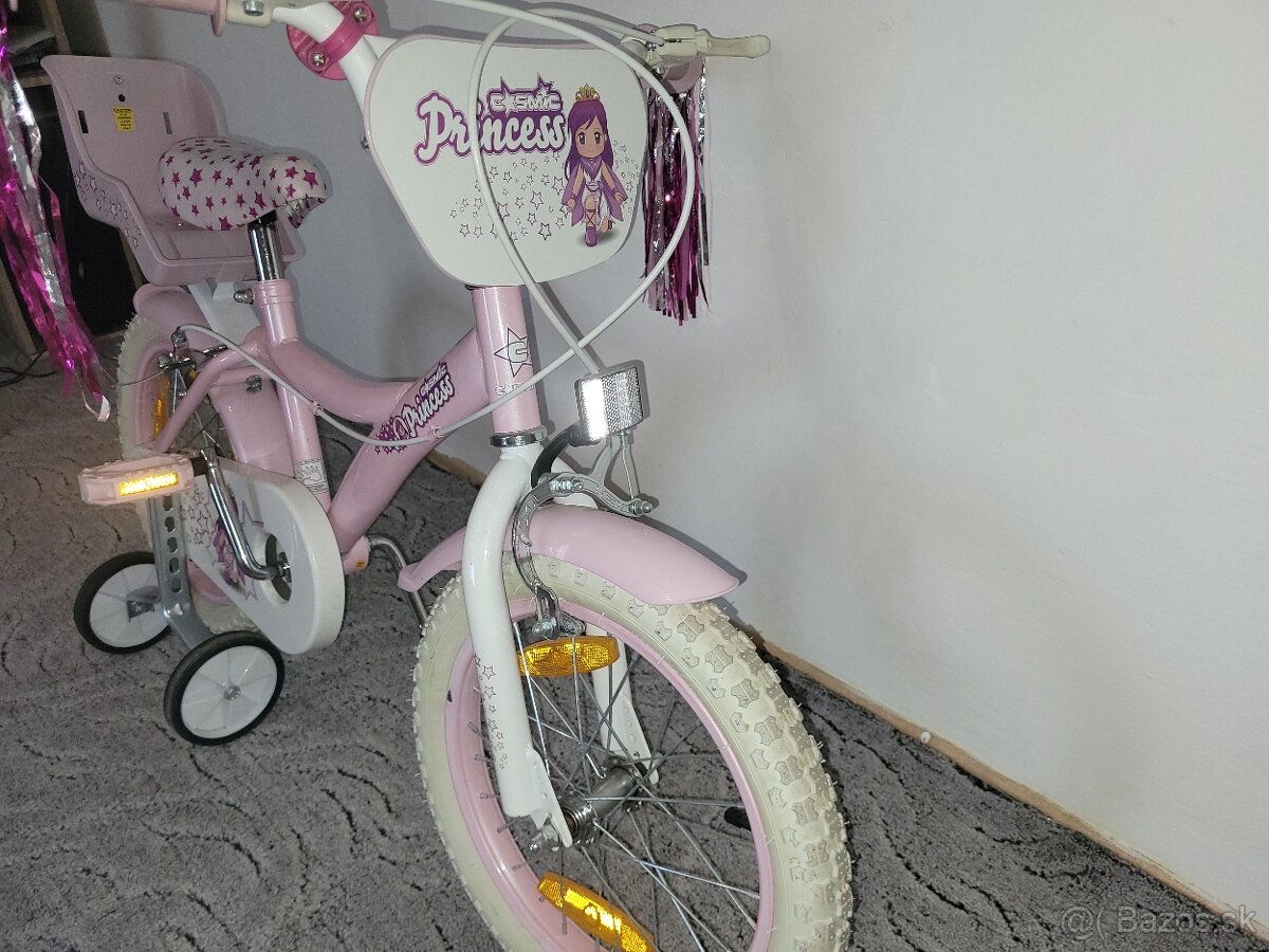 Detský dievčenský Bicykel veľkosť 16
