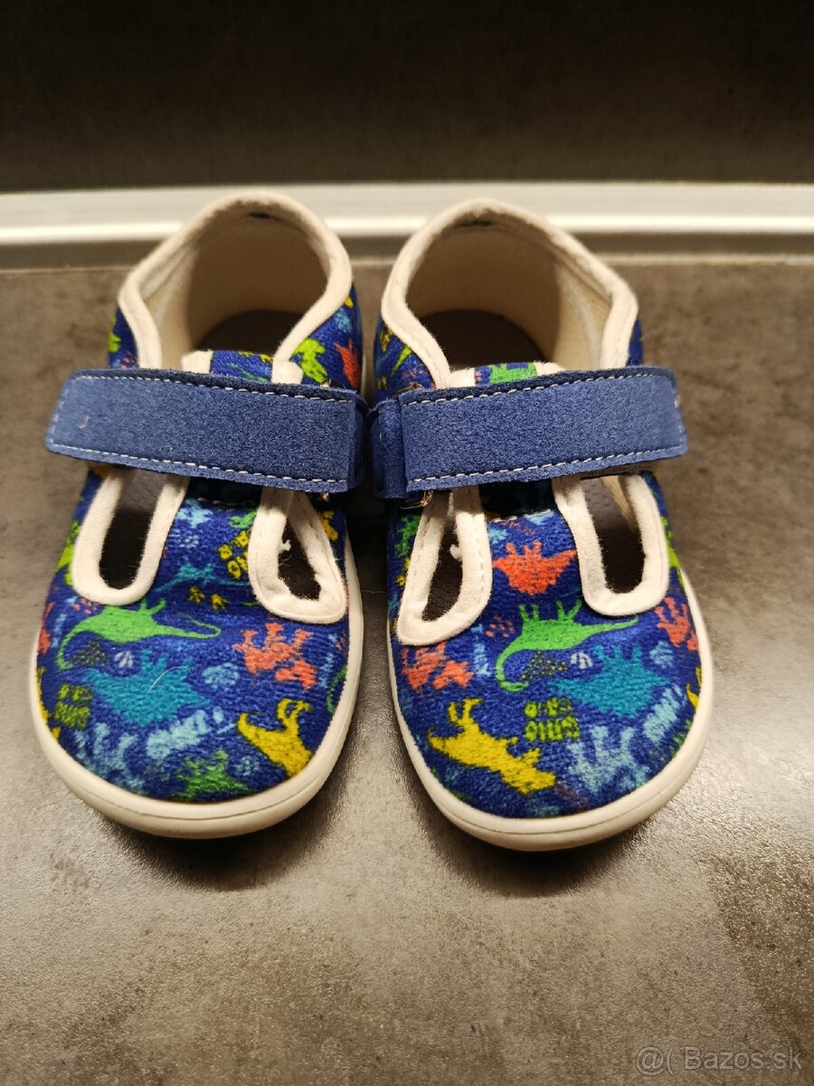 Detské papučky - plátenky Jonap Baby t-rex, veľkosť 21