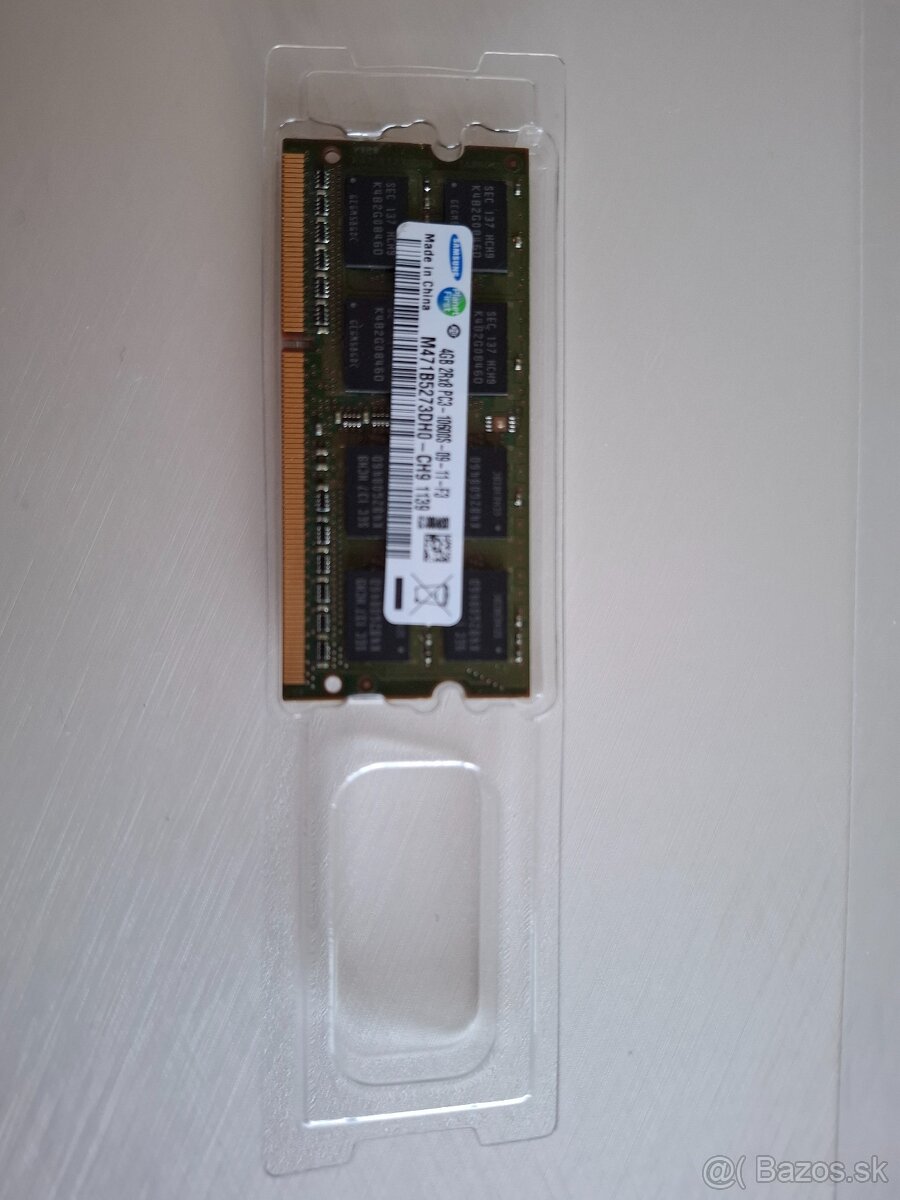 Pamäť RAM DDR3, 4 GB do notebooku.