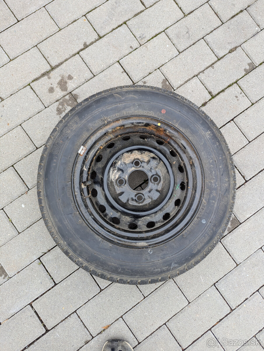 Predám dojazdové koleso Bridgestone 165/70 R14