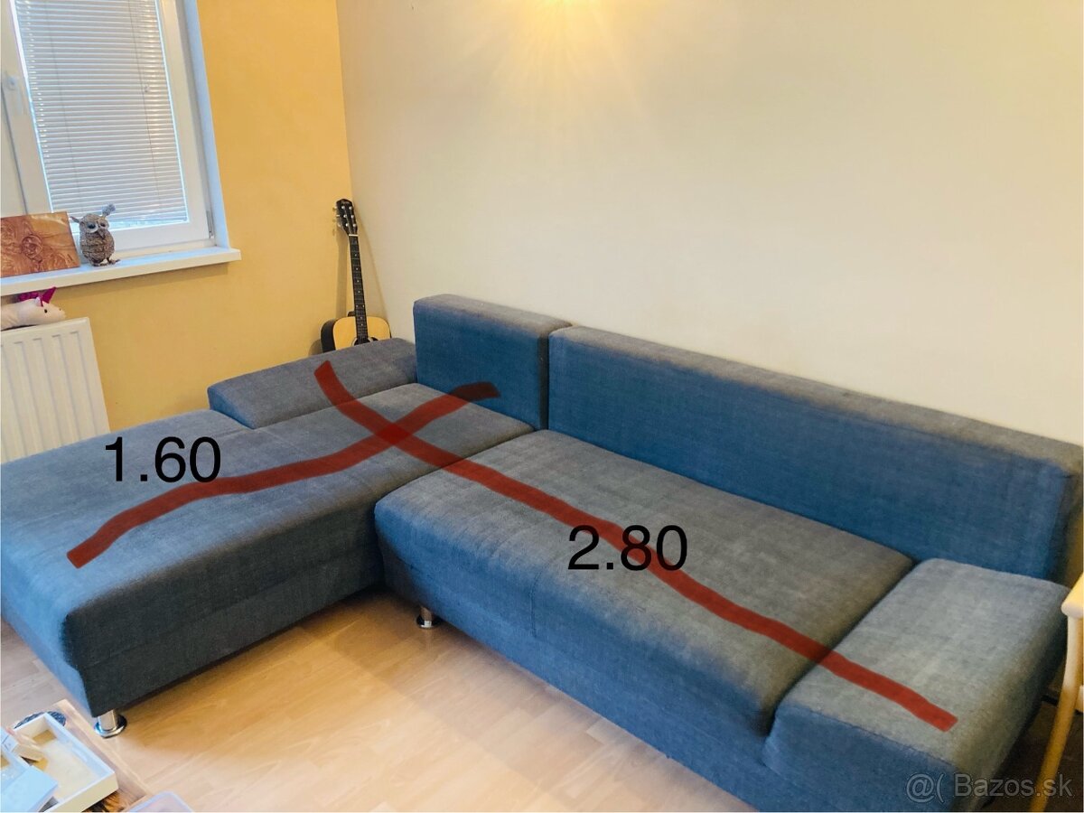 Predám rozkladací gauč s úložným priestorom