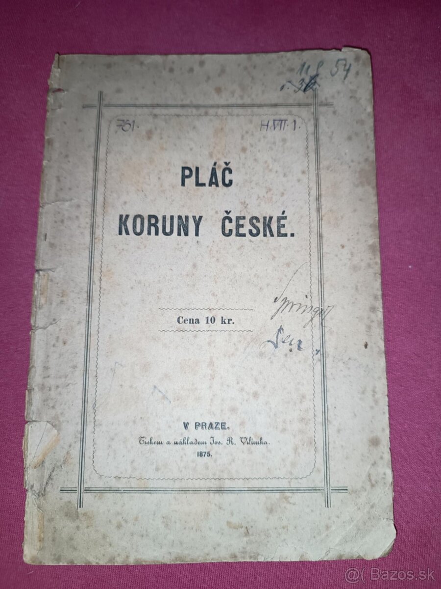 Pláč koruny České (1875)