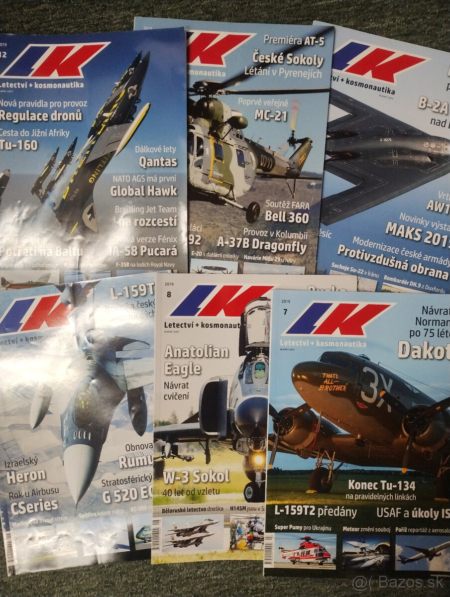 Letectví + kosmonautika LK komplet ročníky 2015-2024