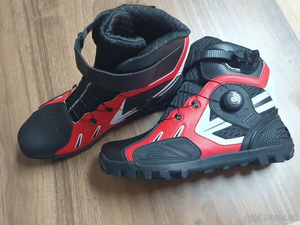 Moto topánky kožené nízke