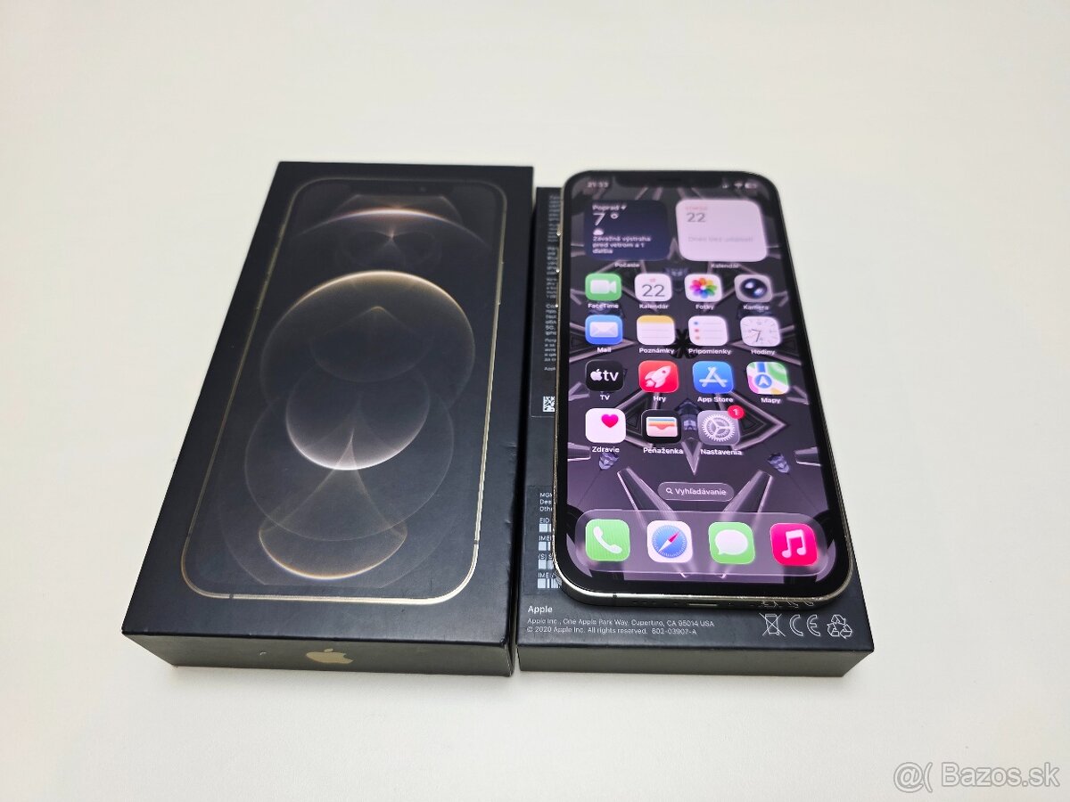 APPLE IPHONE 12 PRO 128GB GOLD,BATERKA 100%