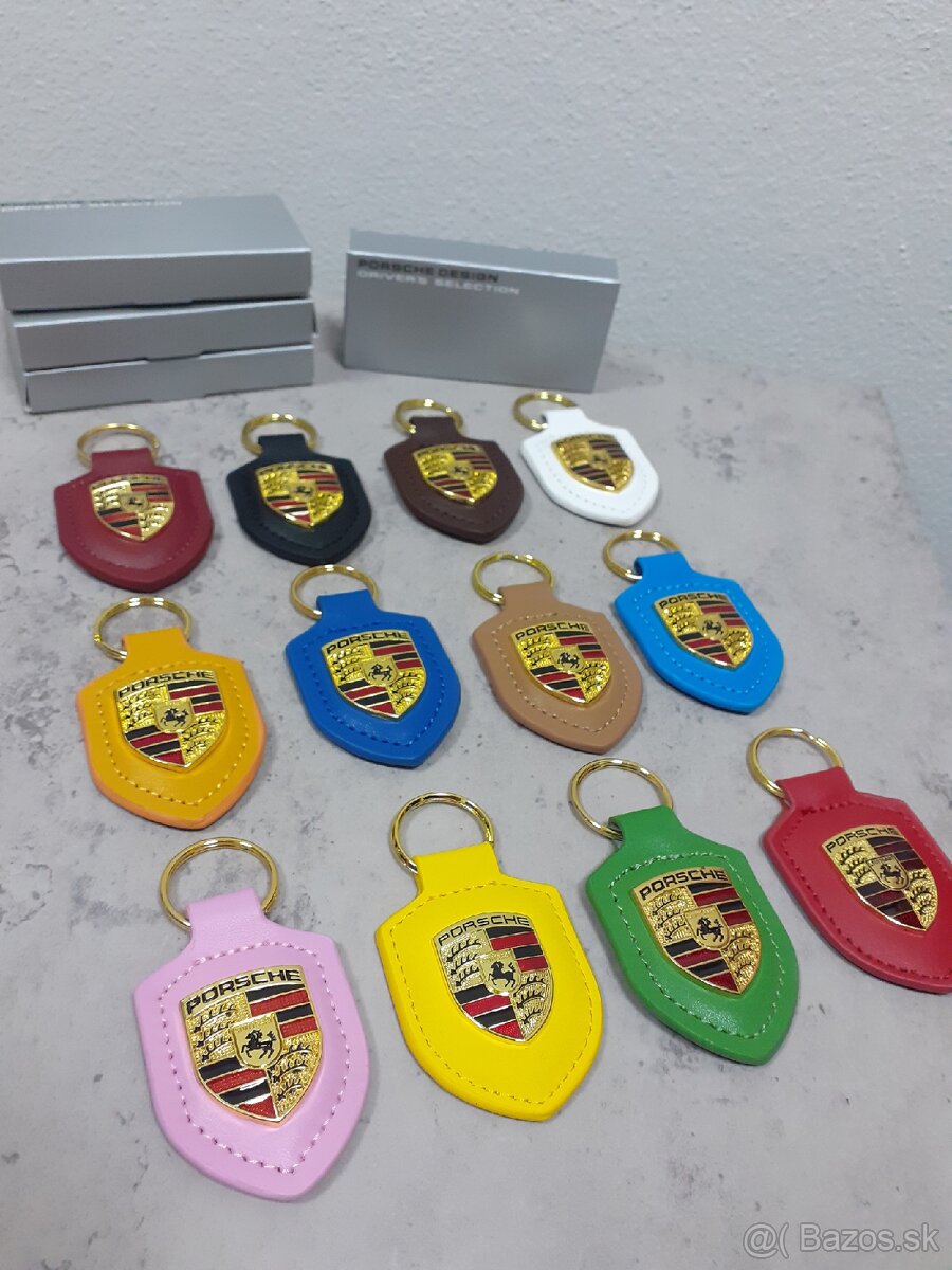 Kožený prívesok Porsche
