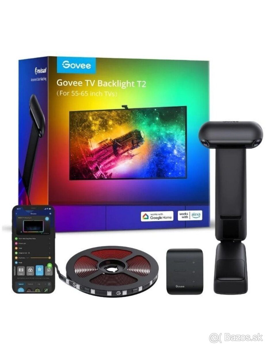 LED pásik Govee DreamView T2 DUAL TV 55-65" SMART LED RGBIC