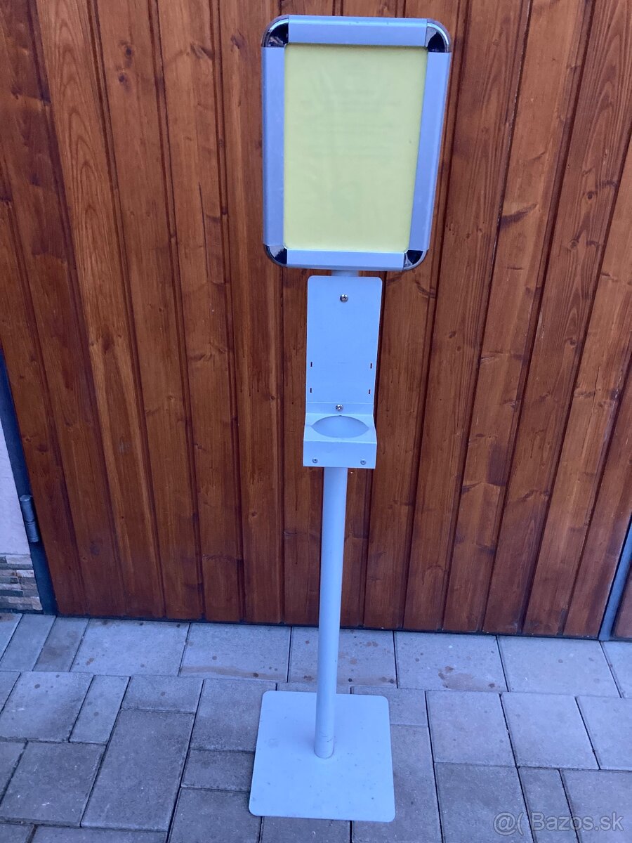 Predám stojan na dezinfekciu rúk aj s nástenkou