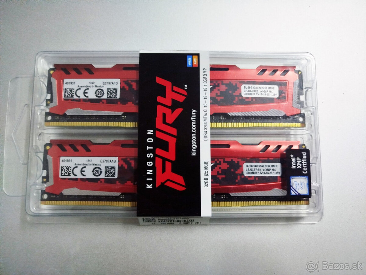 DDR4 16GB /2x 8GB/ 3000MHz Crucial Ballistix