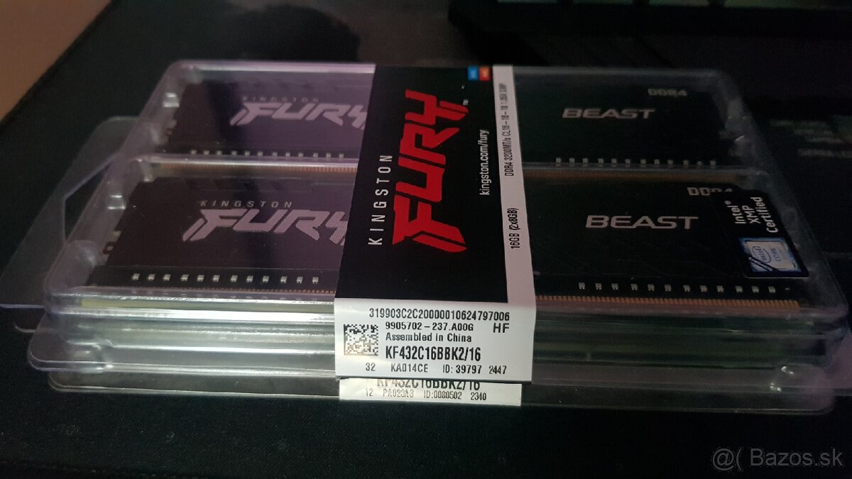 Kingston Fury DDR4 32GB 3200MHz CL16