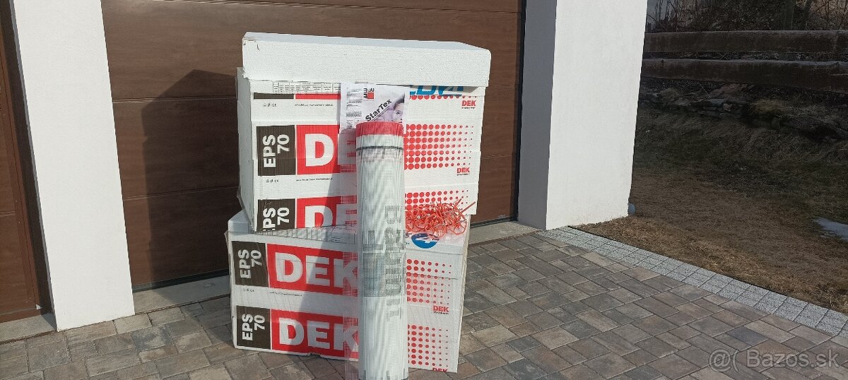 Predám fasádny polystyrén a hmoždinky
