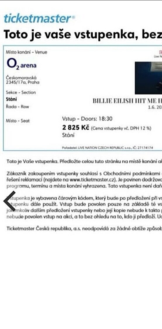 Billie Eilish 1.6.2025 O2 Arena Praha