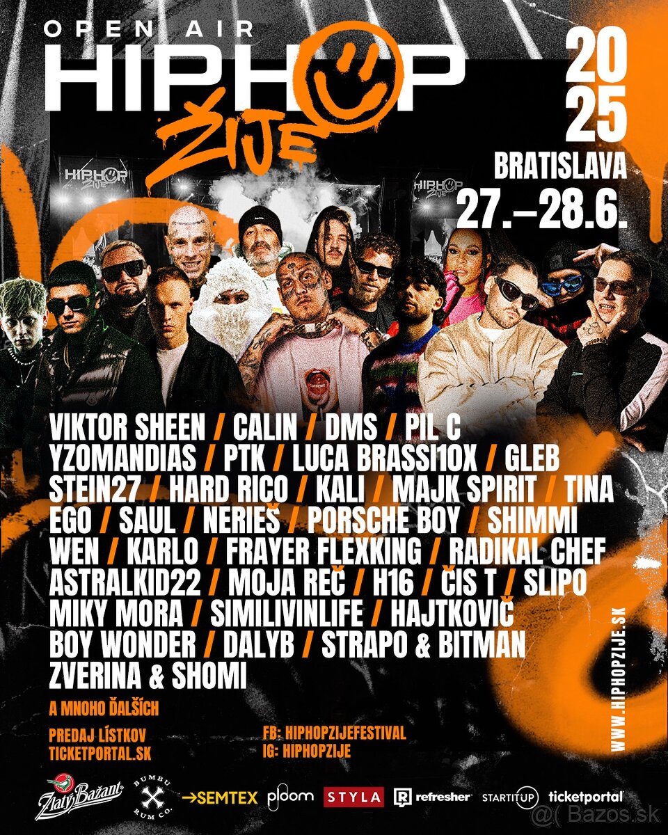 Vstupenky na Hip Hop žije Bratislava