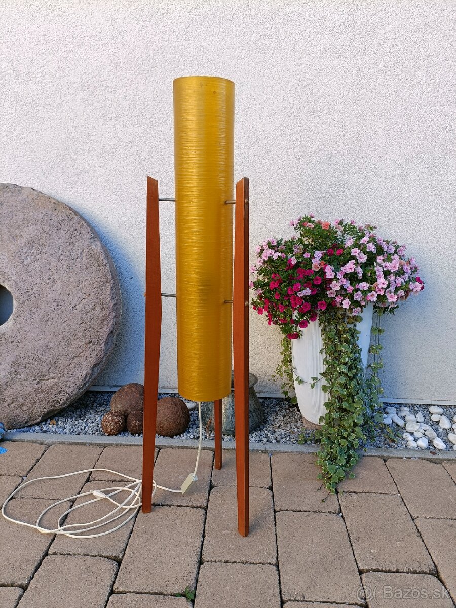 Raketa retro podlahova lampa design Josef Hurka firma Napako