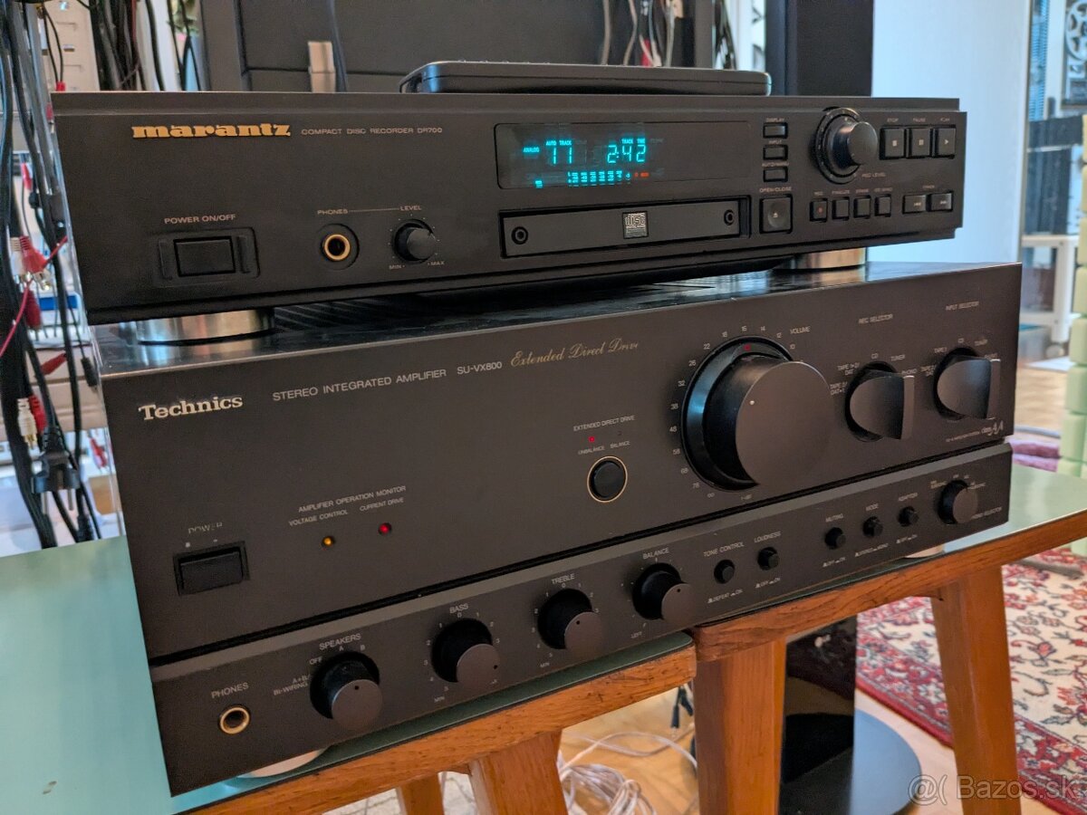 Technics SU-VX800, Marantz CD recorder