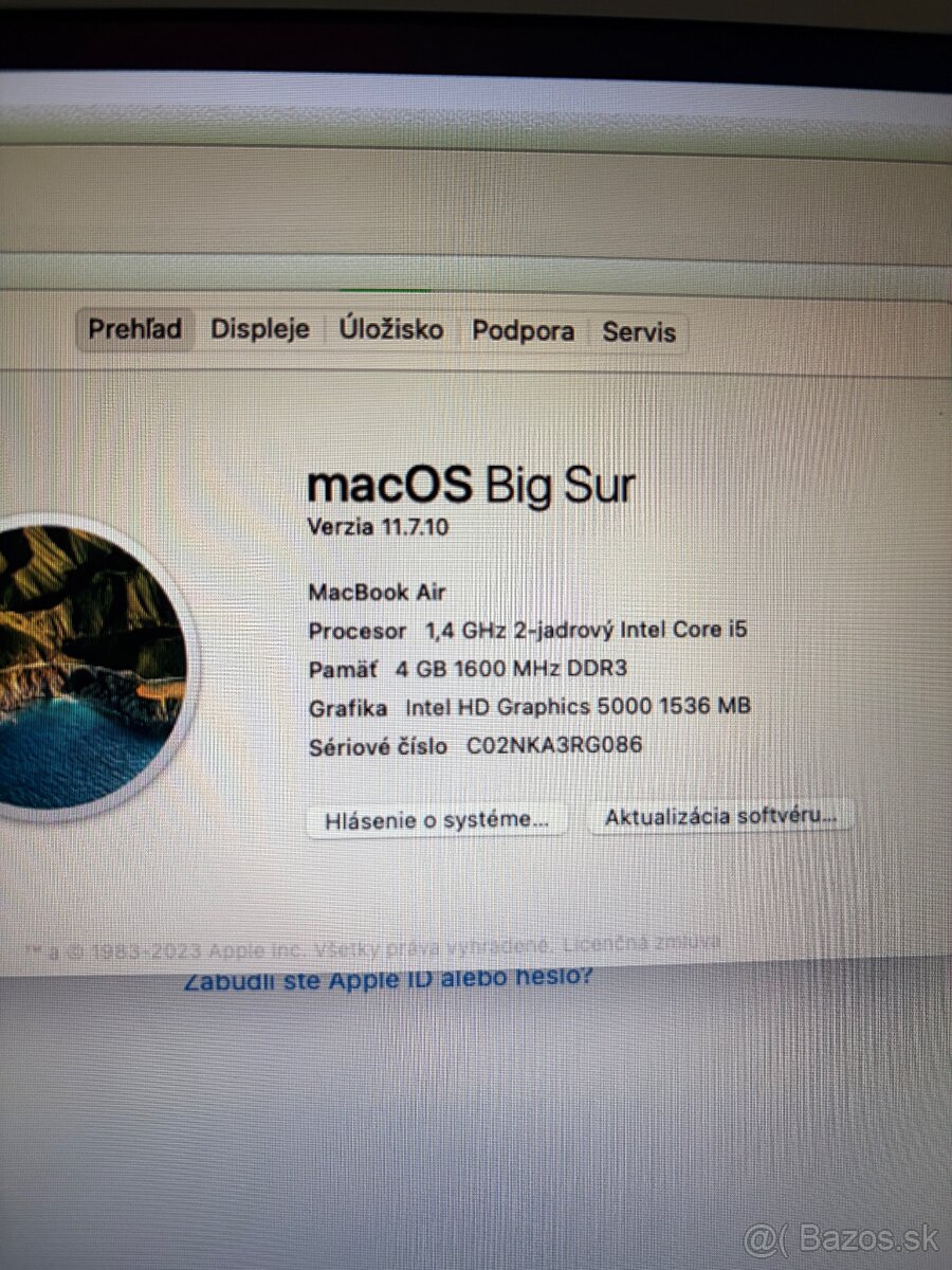MacBook Air 13.3 "  256 GB