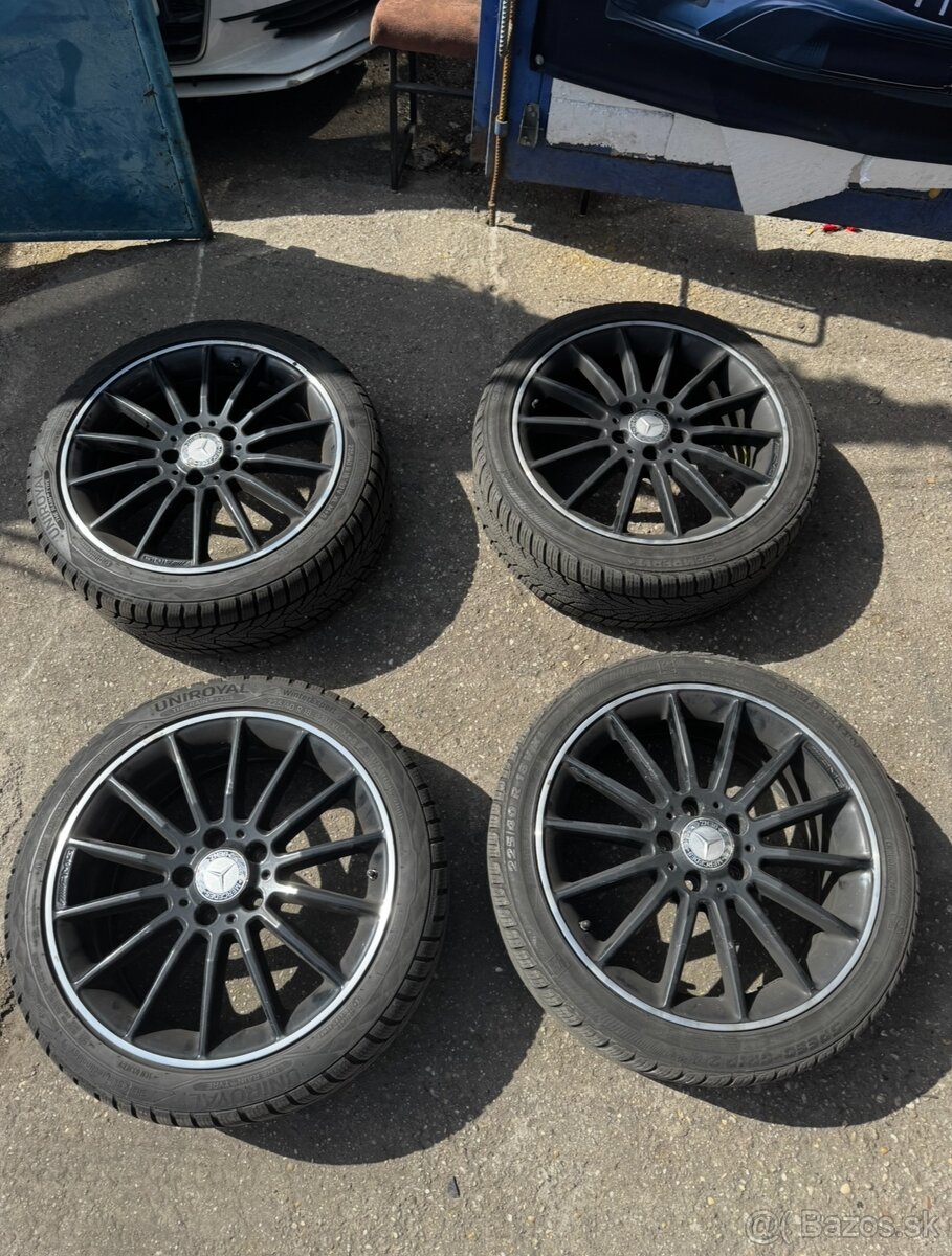 Originálne disky Mercedes AMG 18” 5x112 zimné pneu 225 40 18